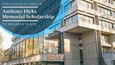 SOAS University Of London Anthony Dicks Memorial Scholarship in the UK for 2023/2024
