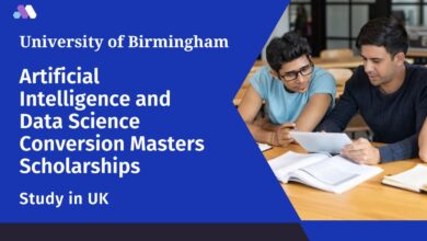 University of Birmingham Artificial Intelligence and Data Science Conversion Masters Scholarships in the UK for the 2023/2024 Academic Year