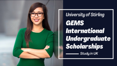 University of Stirling GEMS International Undergraduate Scholarships in the UK for 2023/2024