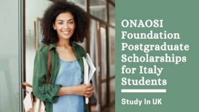 University of York ONAOSI Foundation Postgraduate Scholarships for Italy Students in the UK for 2023/2024