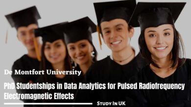 De Montfort University Ph.D. Studentships in Data Analytics for Pulsed Radiofrequency Electromagnetic Effects, UK for 2023