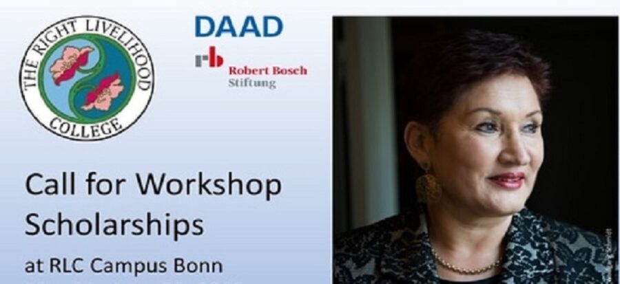 Right Livelihood College Workshop Scholarships for Developing Countries, Germany for 2023