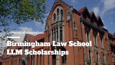 University of Birmingham Law School Scholarships for International Students in the UK for 2023