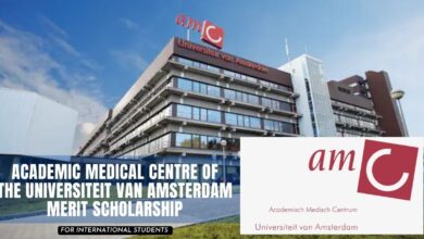 Academic Medical Centre AMC of the Universiteit van Amsterdam Merit Scholarship for Non-EU/EEA Students, Netherlands 2023