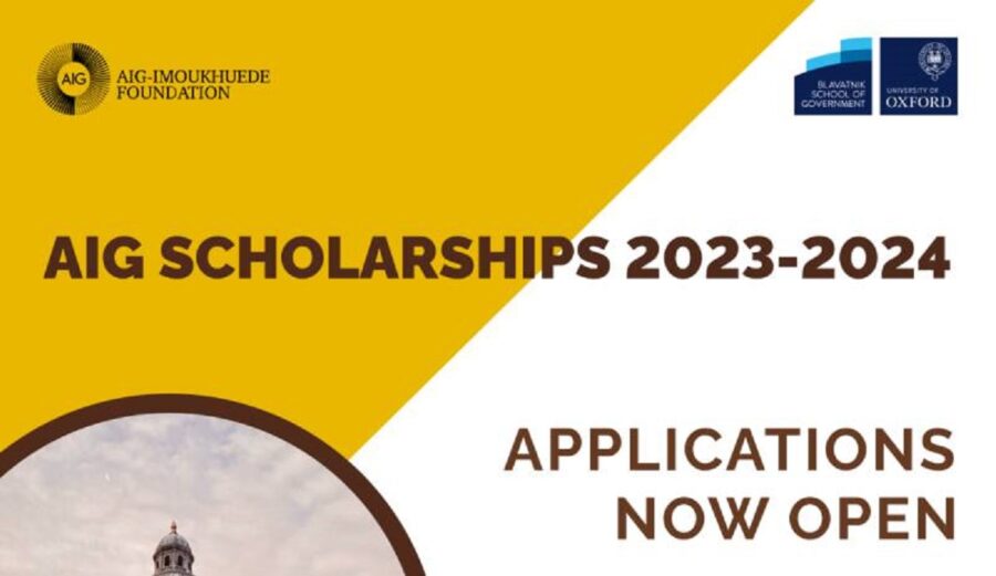 Africa Initiative For Governance AIG Imoukhuede Foundation Scholarships for Nigerians - University Of Oxford, UK for 2023