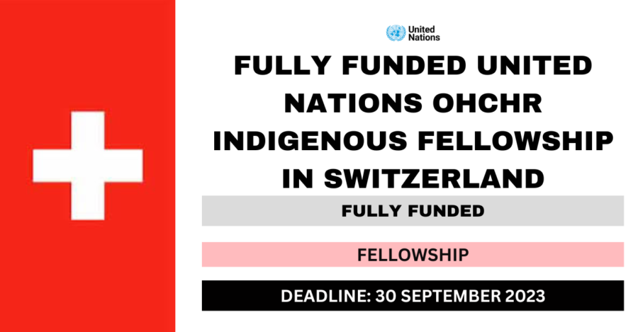 Fully Funded United Nations OHCHR Indigenous Fellowship Program Geneva, Switzerland 2023
