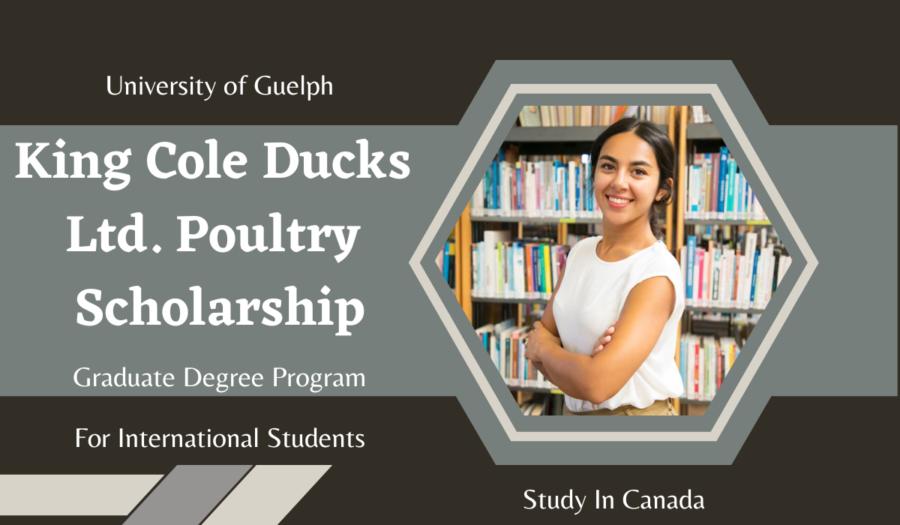 University of Guelph King Cole Ducks Ltd. Poultry Scholarship, Canada for 2023