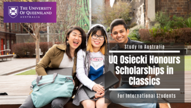 University of Queensland Osiecki Scholarship for Classics, Australia 2023