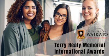 University of Waikato Terry Healy Memorial International Awards, New Zealand for 2023