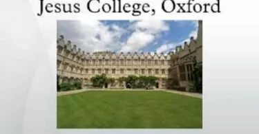 Jesus College Oxford Visiting Senior Research Fellowship, UK for 2024