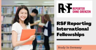 RSF Reporting International Fellowships in Germany, 2023