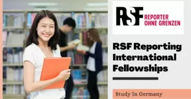 RSF Reporting International Fellowships in Germany, 2023