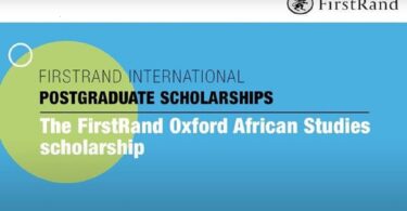 FirstRand Oxford African Studies Scholarship at University of Oxford, UK for 2024