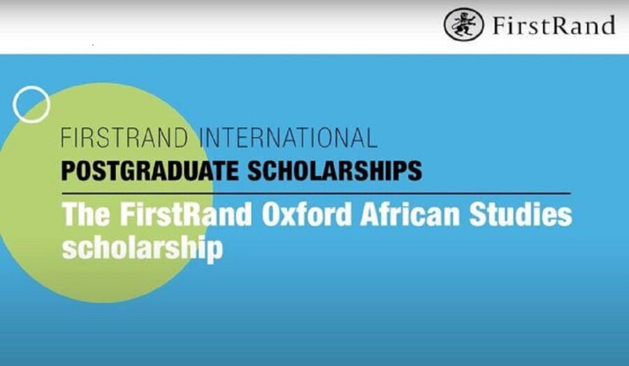 FirstRand Oxford African Studies Scholarship at University of Oxford, UK for 2024
