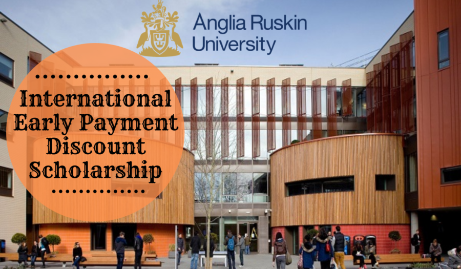 International Early Payment Discount at Anglia Ruskin University, UK 2024