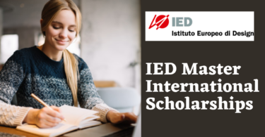 Istituto Europeo di Design International Master's Programs and Master of Arts Scholarships Competition in Italy and Spain, 2024